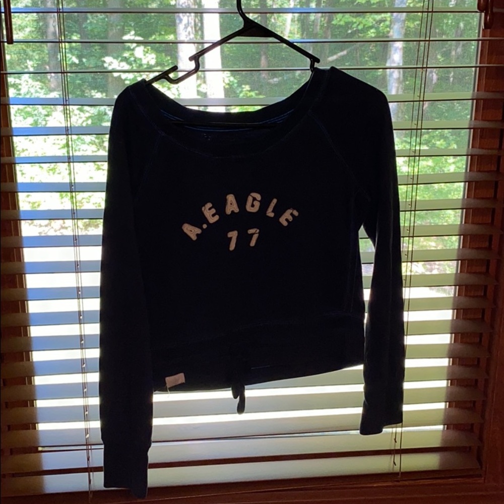 american eagle long sleeve crop top